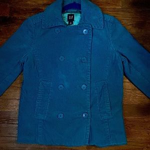Gap corduroy turquoise silk lining